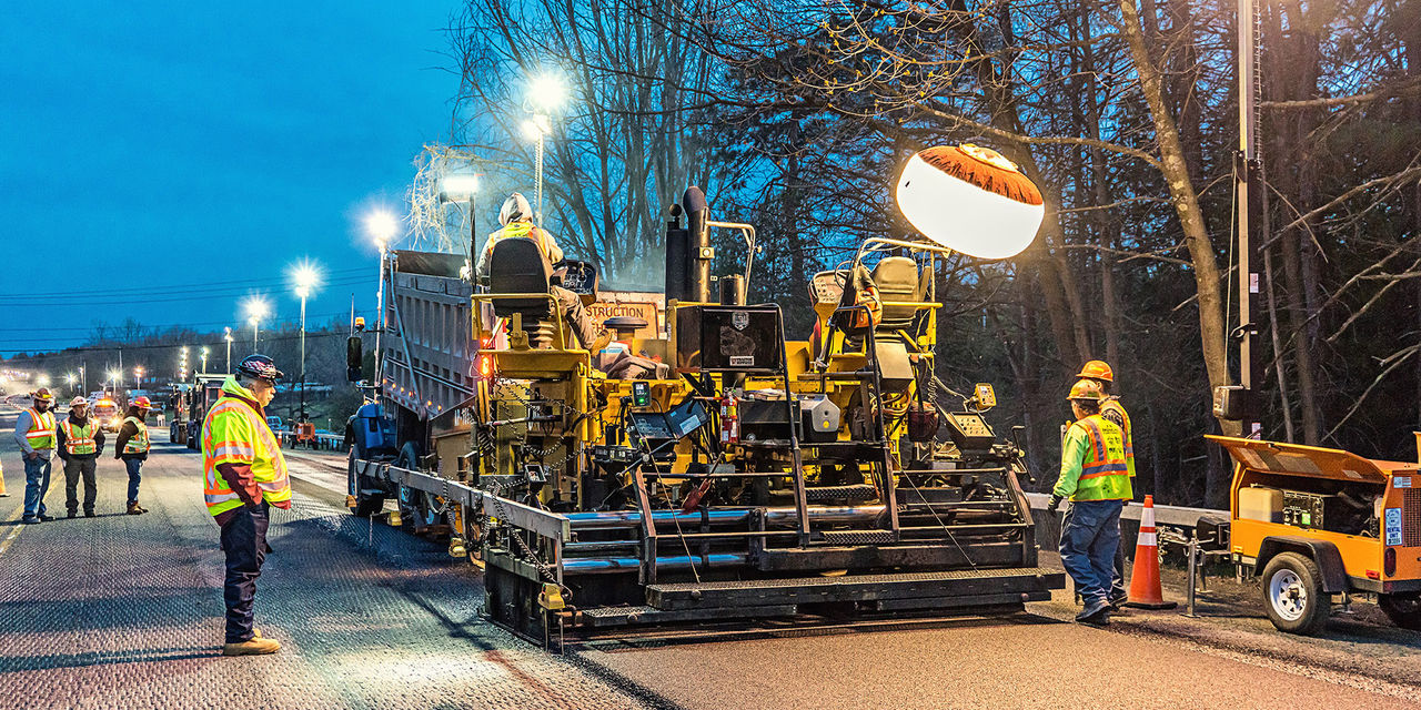 Asphalt paving
